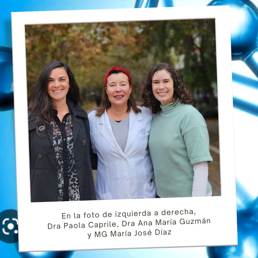 De izquierda a derecha Dra paola Caprile Dra Ana María Guzmán y MG María José Díaz 1