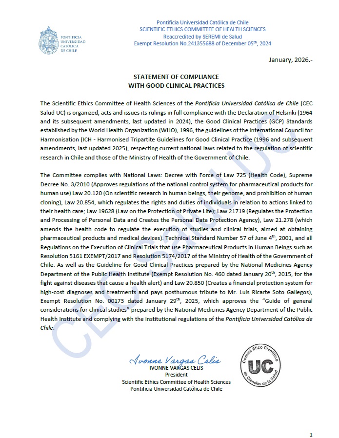 Declaracion buenas prácticas 2026 inglés